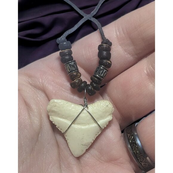 Beaded Shark Tooth Necklace - Picture 8 of 8